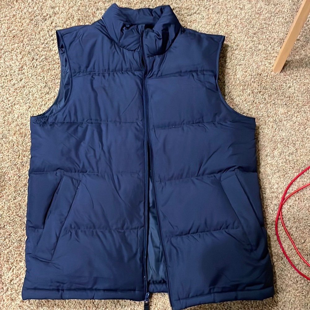 Land’s End Puffer Vest - Blue - Medium